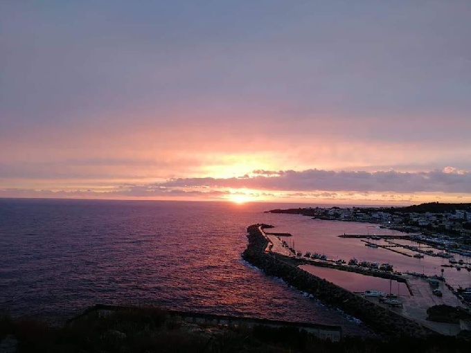 Porto di Santa Maria di Leuca al tramonto